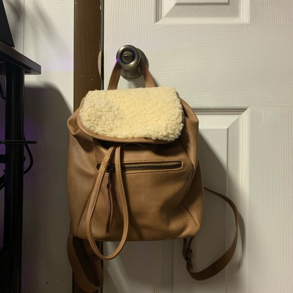 Target Shearling Mini Backpack - Picture 1 of 8